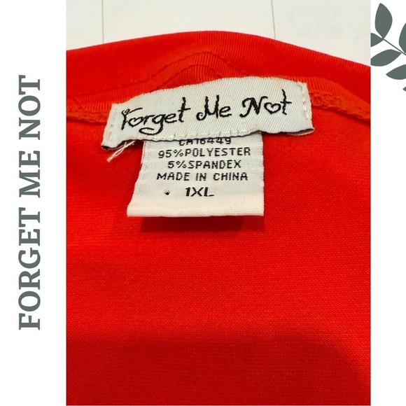 🛍️3/$40 Bright Tomato Red Short Sleeve Bolero Open Front Cardigan| 1XL - Picture 5 of 5